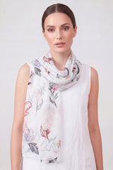 Watercolour BotanicalPrint Scarf