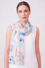 Watercolour BotanicalPrint Scarf