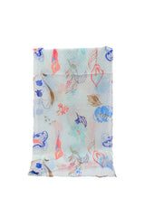 Watercolour BotanicalPrint Scarf