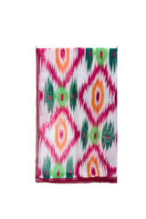 Abstract Ikat Print Lightweight Scarf