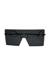 Oversized Rimless Visor Sunglasses