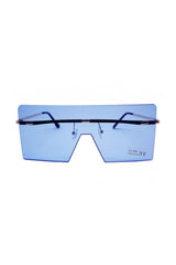 Oversized Rimless Visor Sunglasses