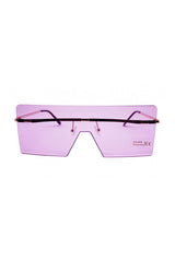 Oversized Rimless Visor Sunglasses