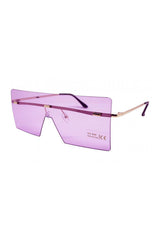 Oversized Rimless Visor Sunglasses