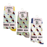 Women’s Bamboo Eagle Print Socks – 3 Pack with Gift Box
