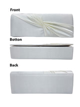 Luxury Satin Twist Knot Evening Clutch Bag with Detachable Chain