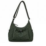 Women’s Checked Casual Shoulder Bag with Adjustable Strap