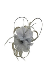 Sinamay Loop & Feather Flower Fascinator