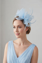 Embellished Diamond Mesh Bow Fascinator