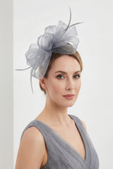 Embellished Diamond Mesh Bow Fascinator