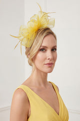 Embellished Diamond Mesh Bow Fascinator