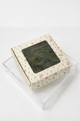 Organza Pearl Hair Scrunchie Oversized Ponytail HolderWith Box