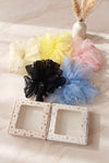 OversizedPearl Organza Hair Scrunchie 5 Pics Set With Box