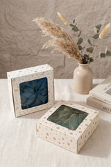Organza Pearl Hair Scrunchie Oversized Ponytail HolderWith Box