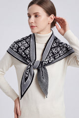 Women’s Reversible Floral Geo Triangle Scarf