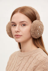 Fluffy Earmuffs with Pearl Detail