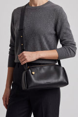 Women’s Soft Faux Leather Zip Top Shoulder Bag