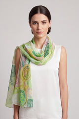 Abstract Art Print Lightweight Chiffon Scarf