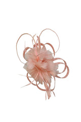 Sinamay Loop & Feather Flower Fascinator