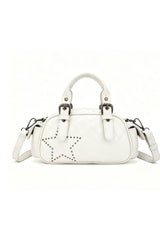Women’s Quilted Star Stud Mini Handbag with Crossbody Strap